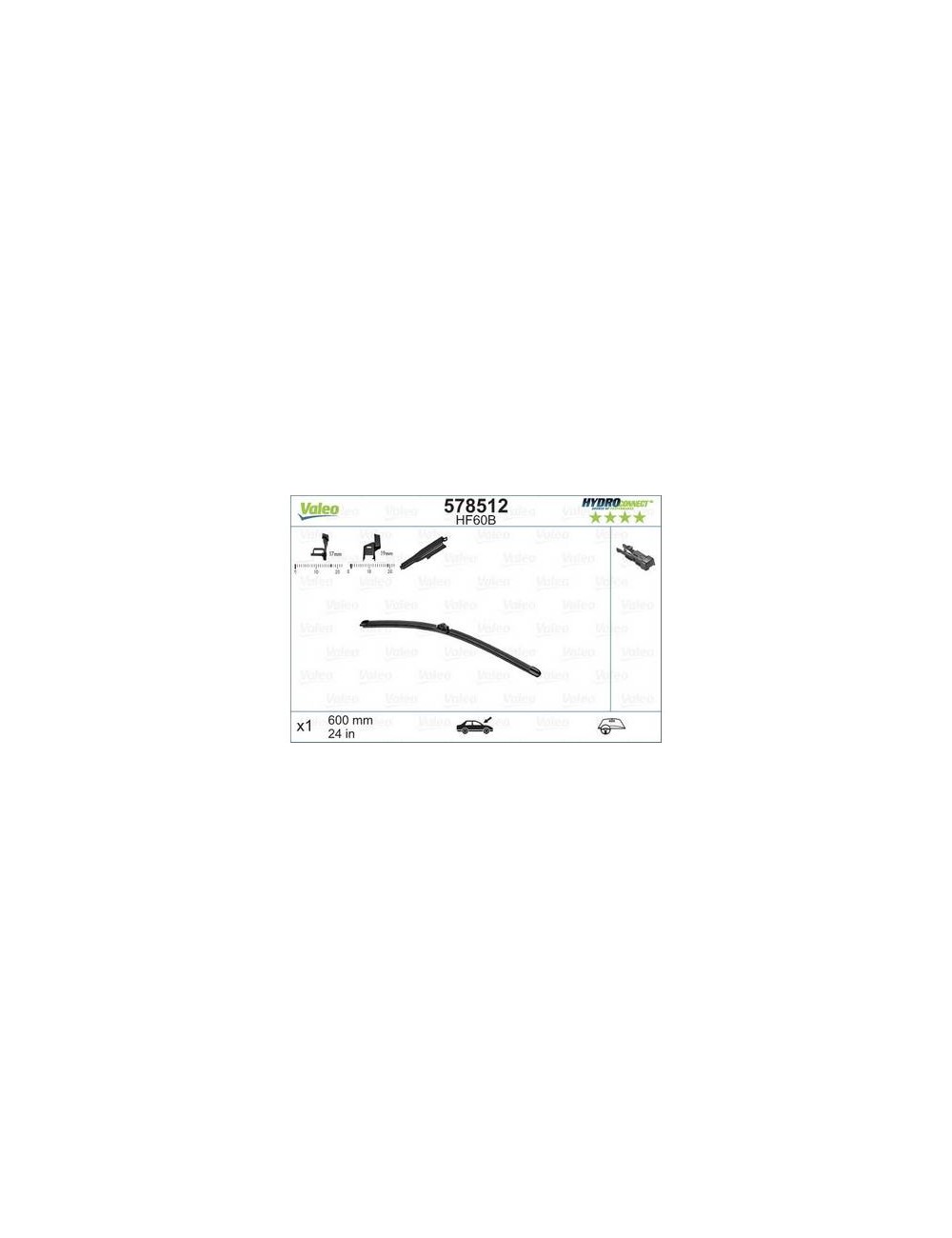 HYDROCONNECT Uniclick HF60B x1 60cm HYDROCONNECT Uniclick HF60B x1 60cm