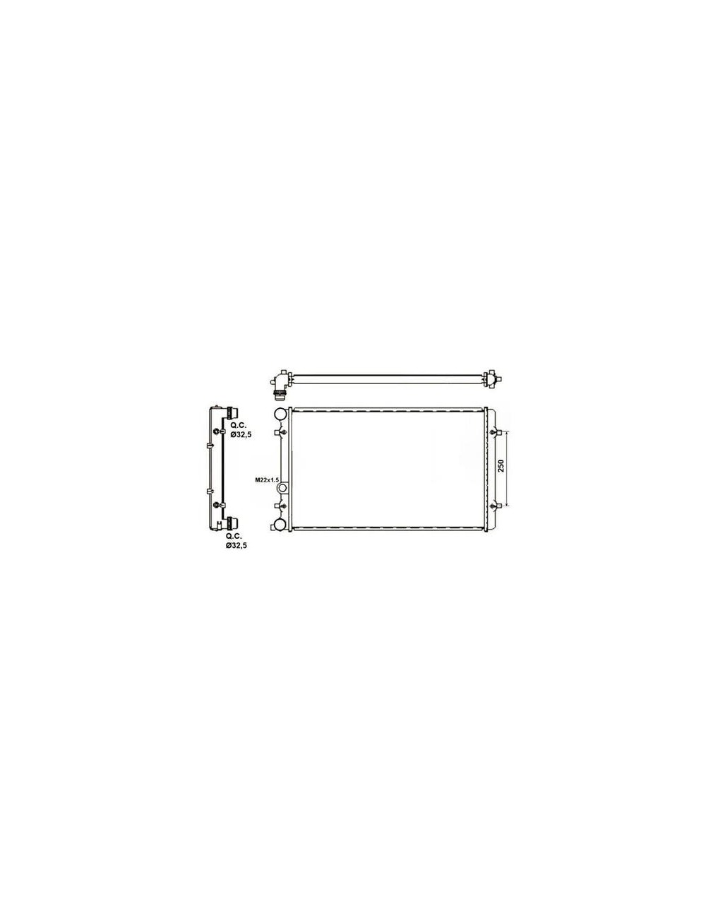 RAD - VW GOLF 1.4 98 RADIATOR ECONO RAD - VW GOLF 1.4 98 RADIATOR ECONO