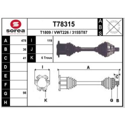 TRANSMISSION / VW GOLF V