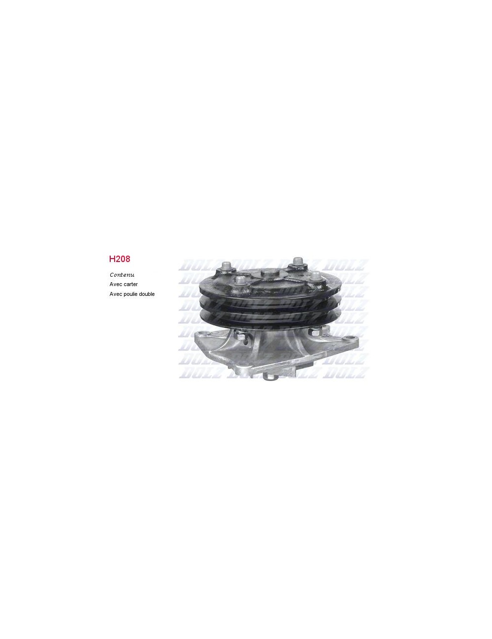 POMPE A EAU C/POLEA MITSUBISHI POMPE A EAU C/POLEA MITSUBISHI