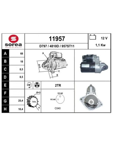 DEMARREUR VL / ASTRA 1.6