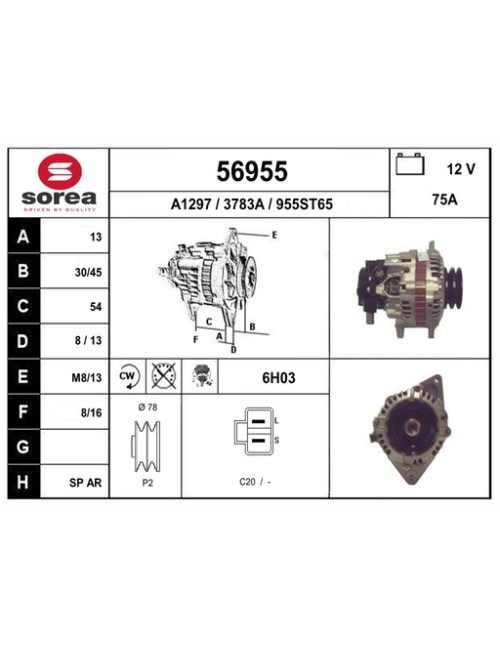 ALTERNATEUR VL / H1 2.5 CRDi