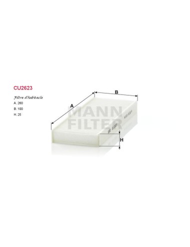 FILTRE A HABITACLE