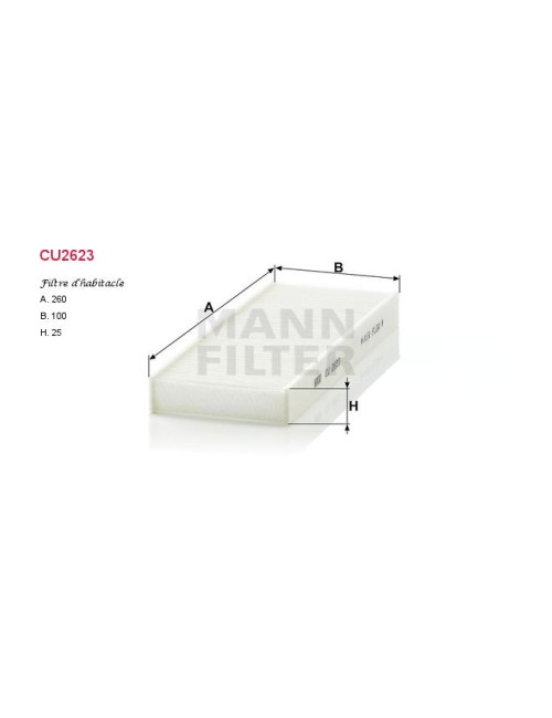 FILTRE A HABITACLE