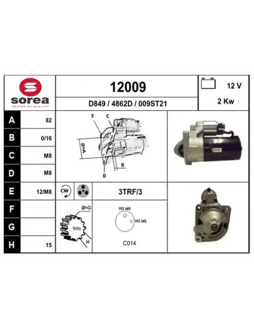 DEMARREUR VL JUMPER / DUCATO / BOXER 2.8