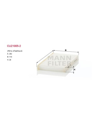FILTRE A HABITACLE