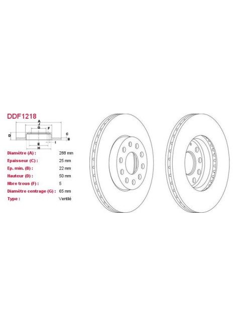 DISQUES DE FREIN VL (2P.) -...