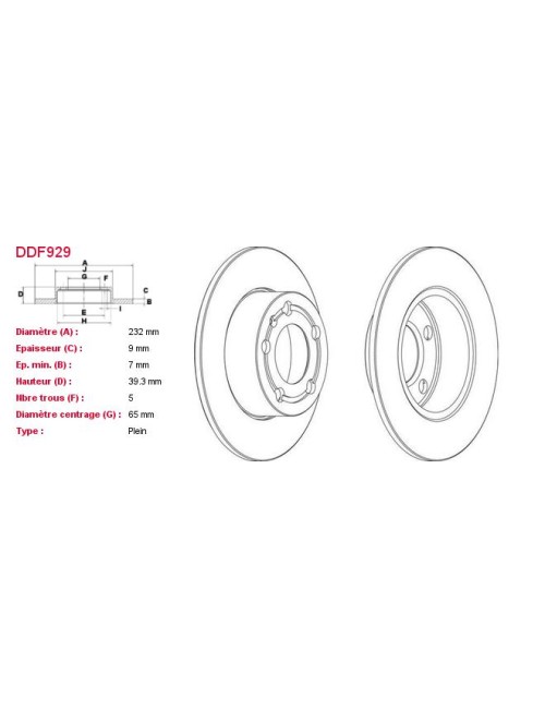 DISQUES DE FREIN VL (2P.) -...