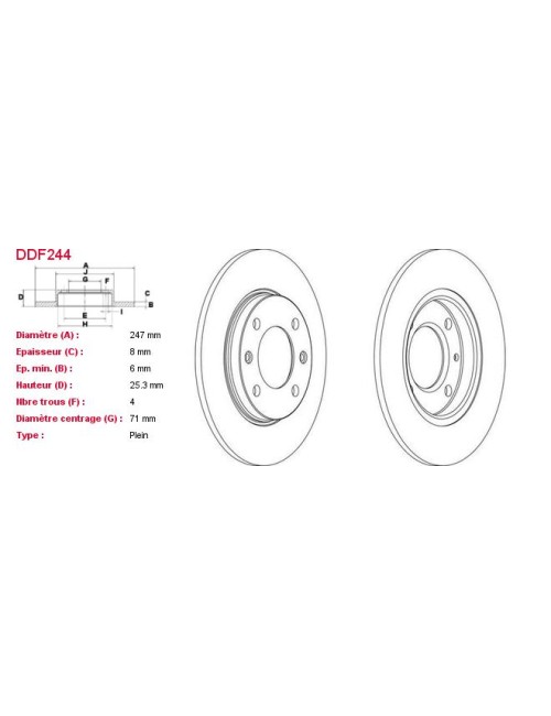 DISQUES DE FREIN VL (2P.) -...