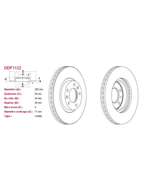 DISQUES DE FREIN VL (2P.) -...