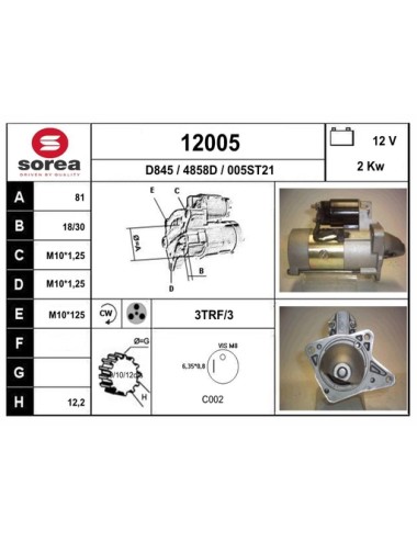 DEMARREUR VL B2500 / RANGER 2.5 D PICK U