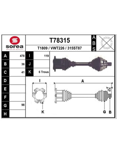 TRANSMISSION / VW GOLF V