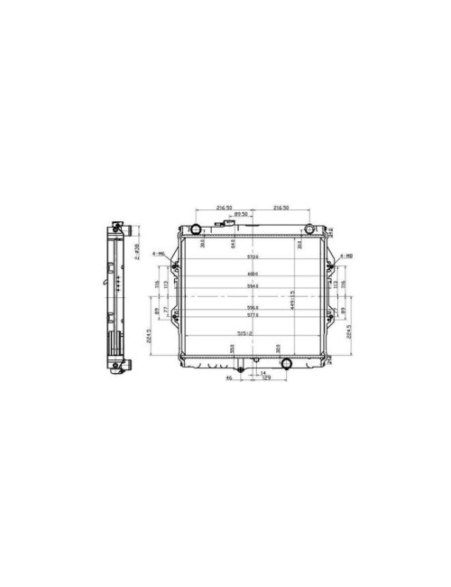 RAD - TOYOTA HILUX 2.5D 95 RADIATOR