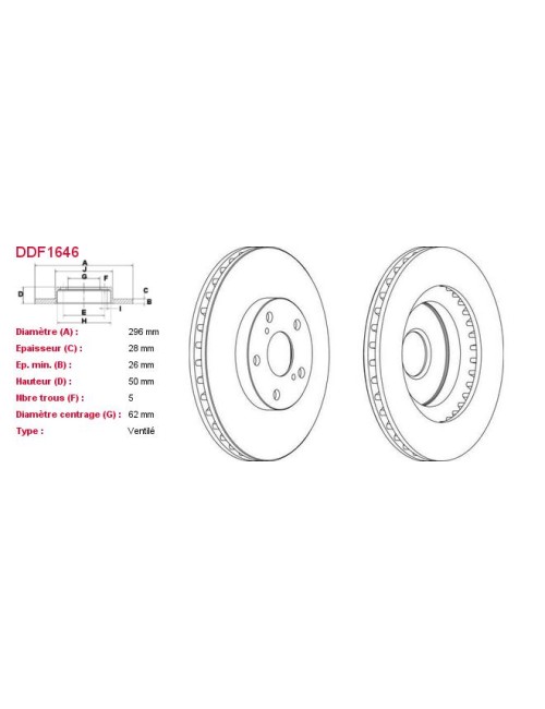 DISQUES DE FREIN VL (2P.) -...