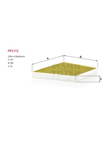 FILTRE A HABITACLE