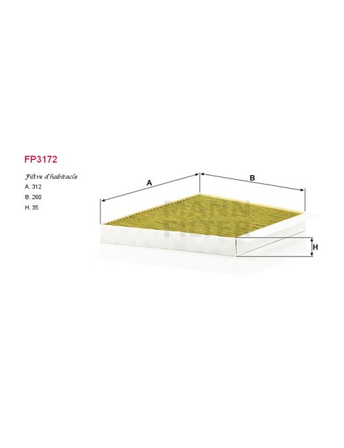 FILTRE A HABITACLE