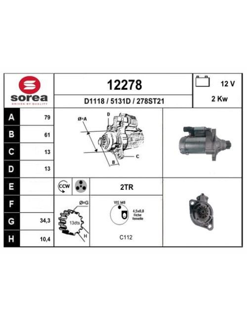 DEMARREUR VL / VW Golf VI 2,0TDi