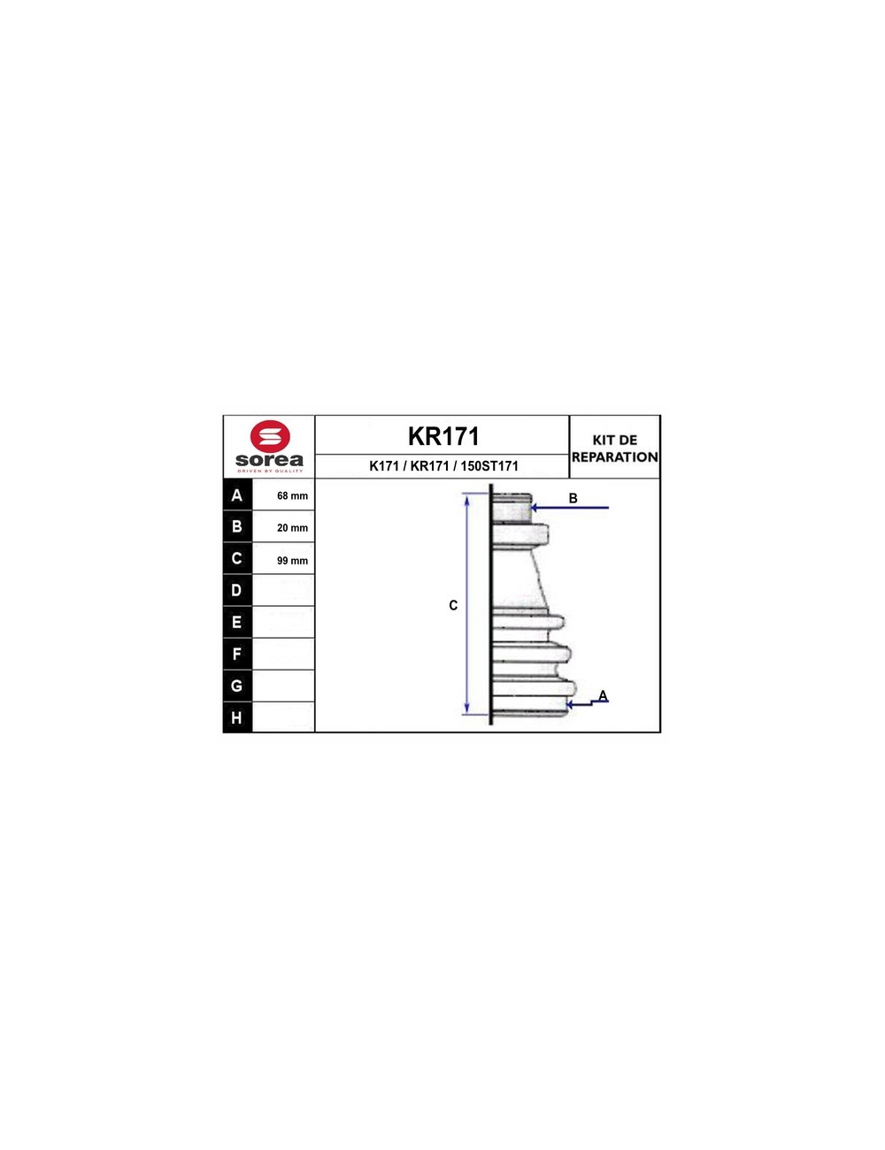 KIT REPARATION / FORD