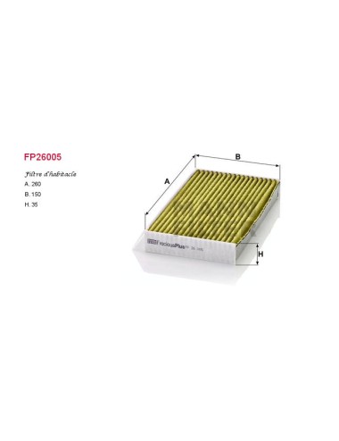 FILTRE A HABITACLE