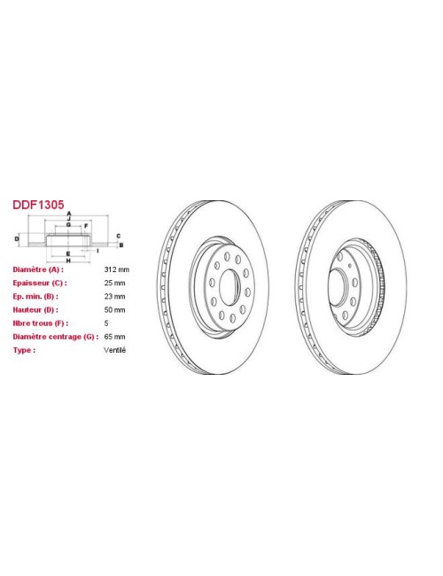 DISQUES DE FREIN VL (2P.) -...
