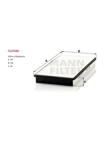 FILTRE A HABITACLE