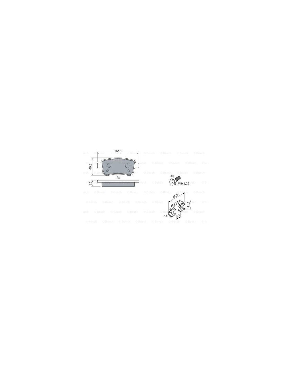 PLAQ FREIN BP1292 PLAQ FREIN BP1292