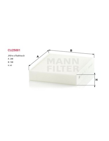 FILTRE A HABITACLE
