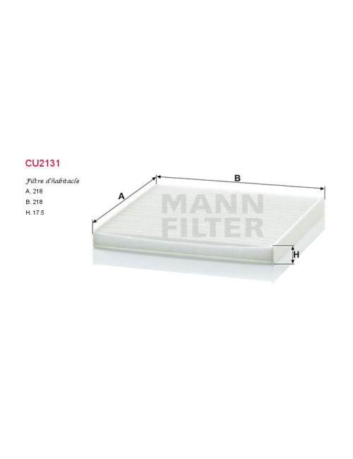 FILTRE A HABITACLE