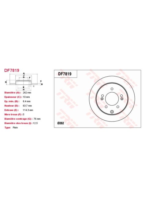 PAIRE DE DISQUES