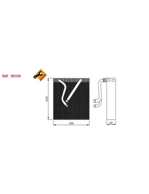 EVAP - VW GOLF 1.9D 04 EVAPORATORS