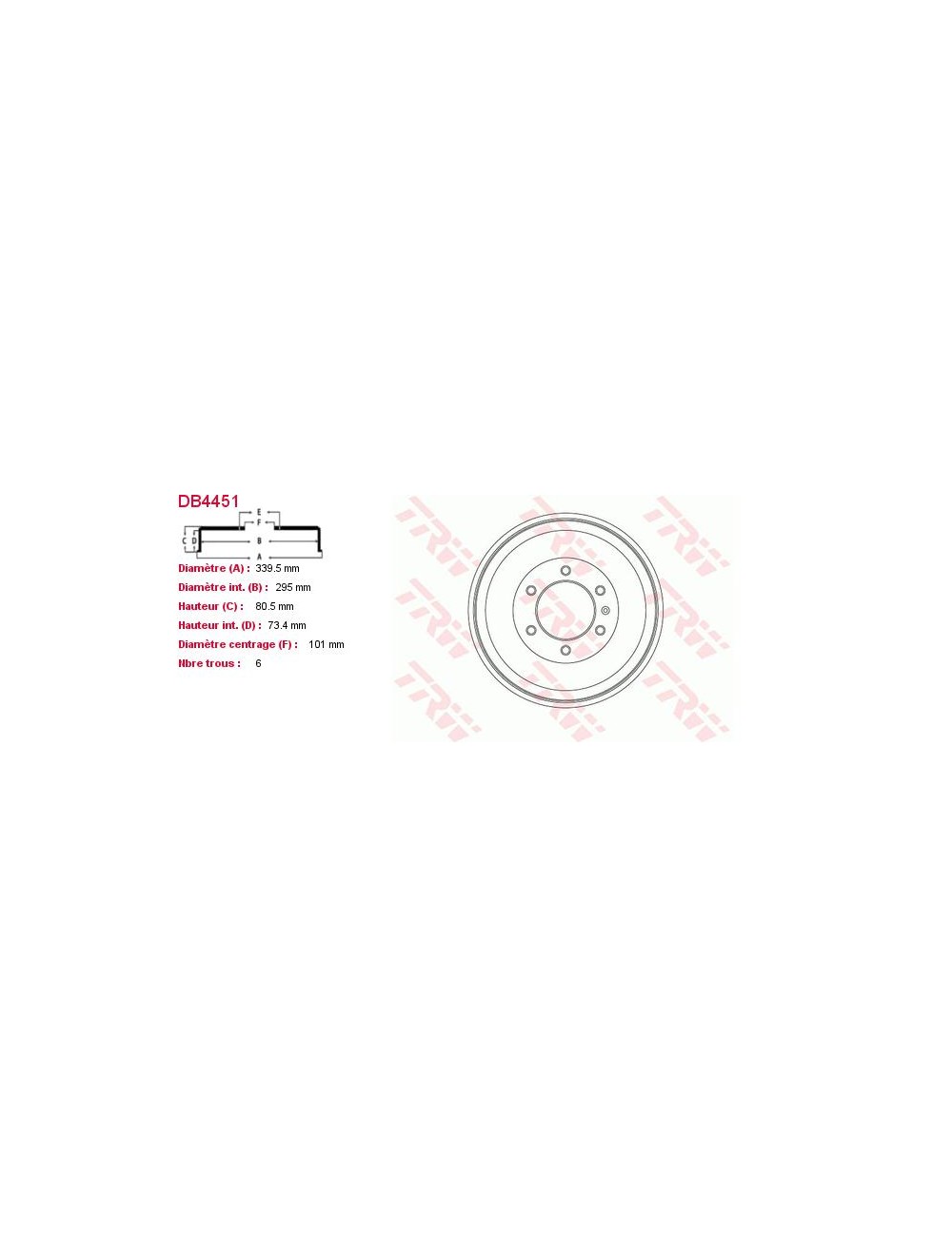 TAMBOUR DE FREIN