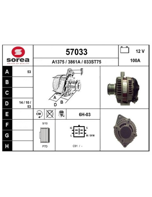 ALTERNATEUR VL / LAND CRUISER - 3.0 D4D