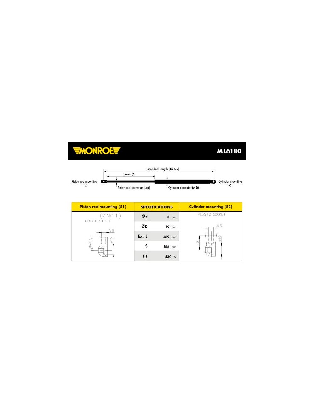 VERIN AR PEUGEOT 208
