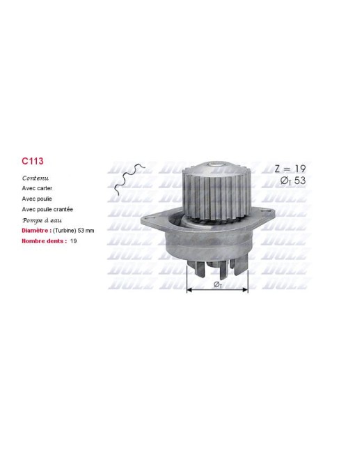 POMPE A EAU CITROENSAXO 1.6 16