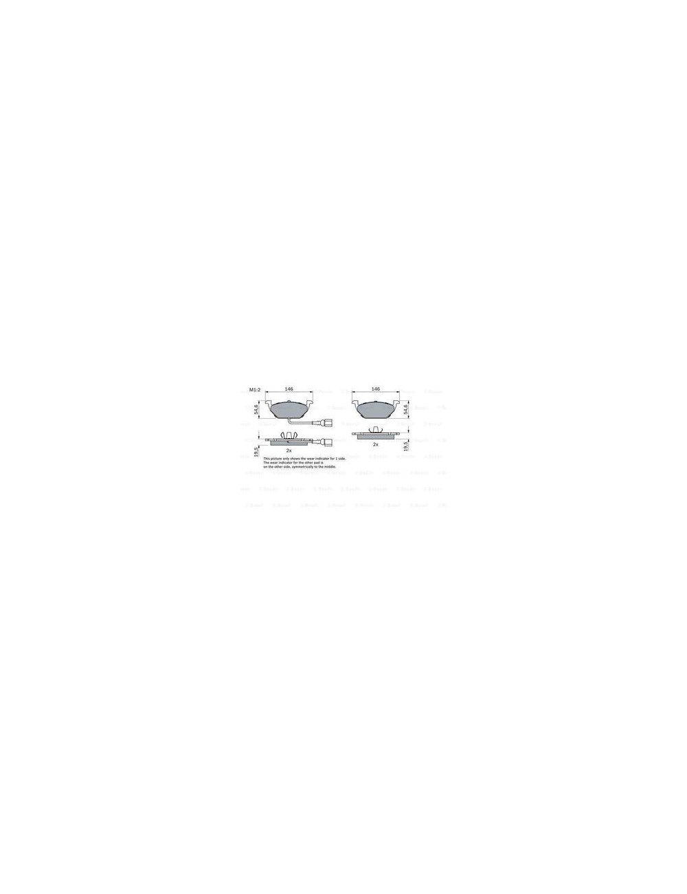 PLAQ FREIN BP264