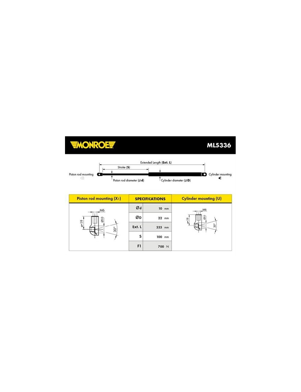VERIN AV BMW SERIE 5 (E39)