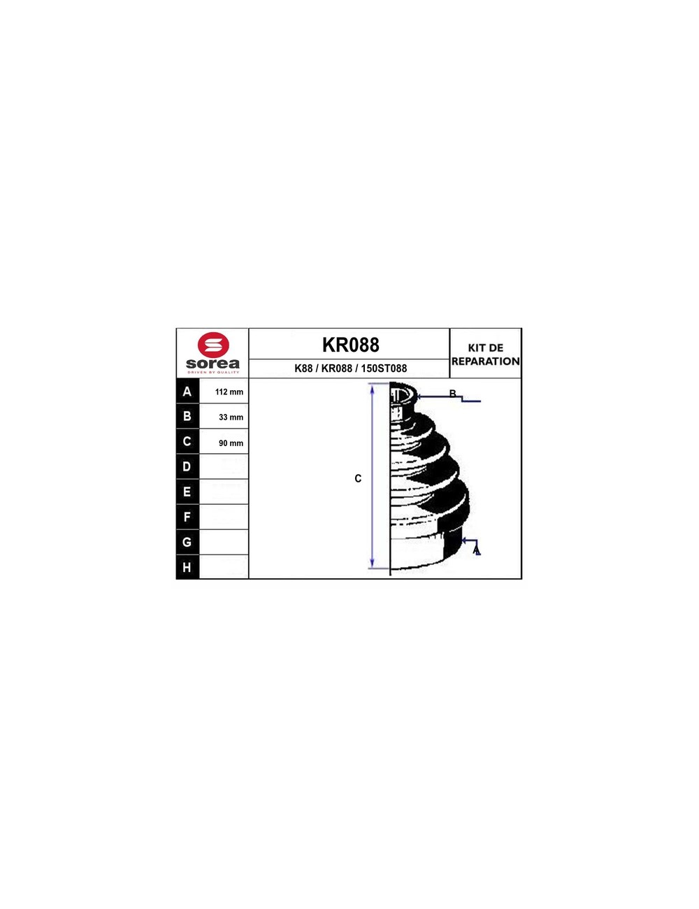 KIT REPARATION / JUMPER 1800 KIT REPARATION / JUMPER 1800