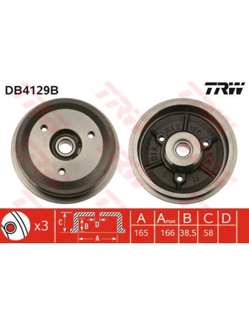 TAMBOUR DE FREIN + ROUL.