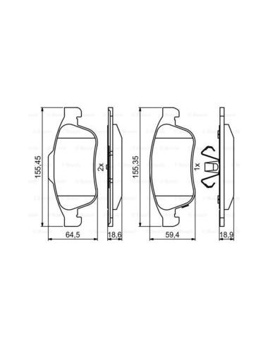 PLAQ FREIN BP2000