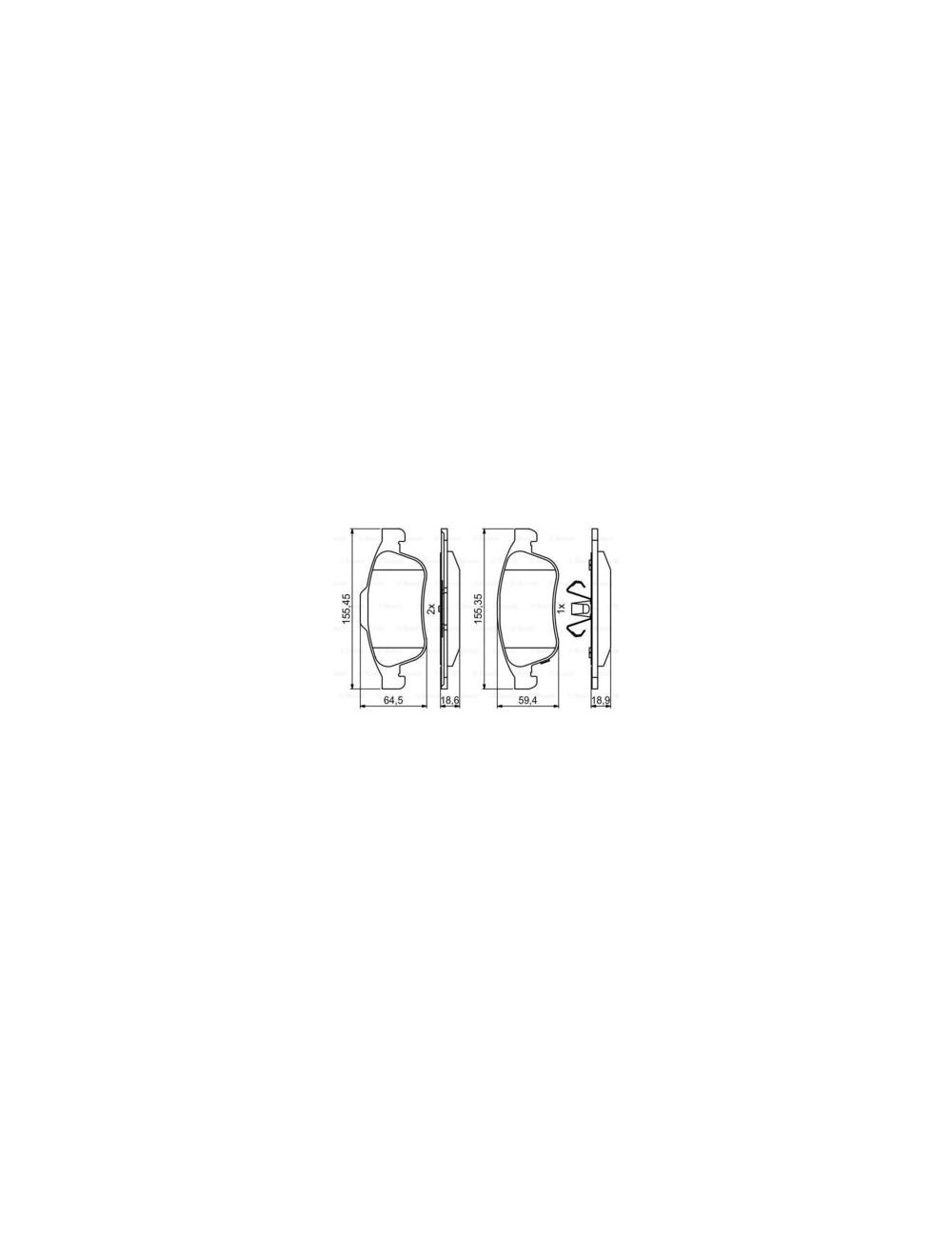 PLAQ FREIN BP2000