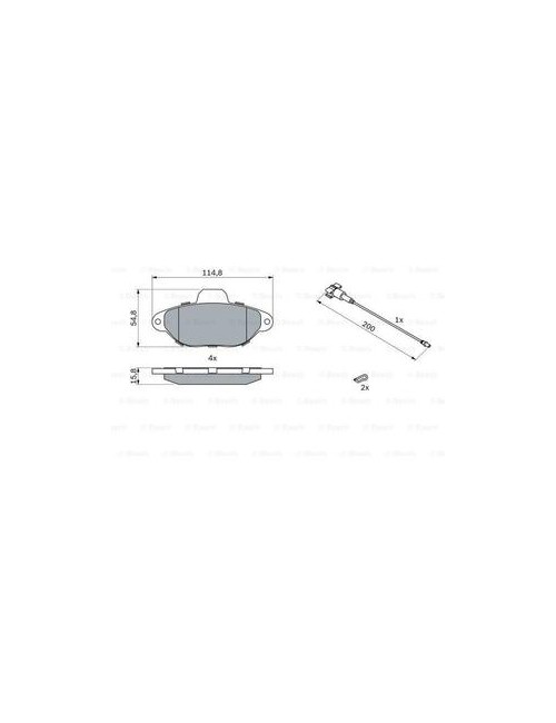 PLAQ FREIN BP1025