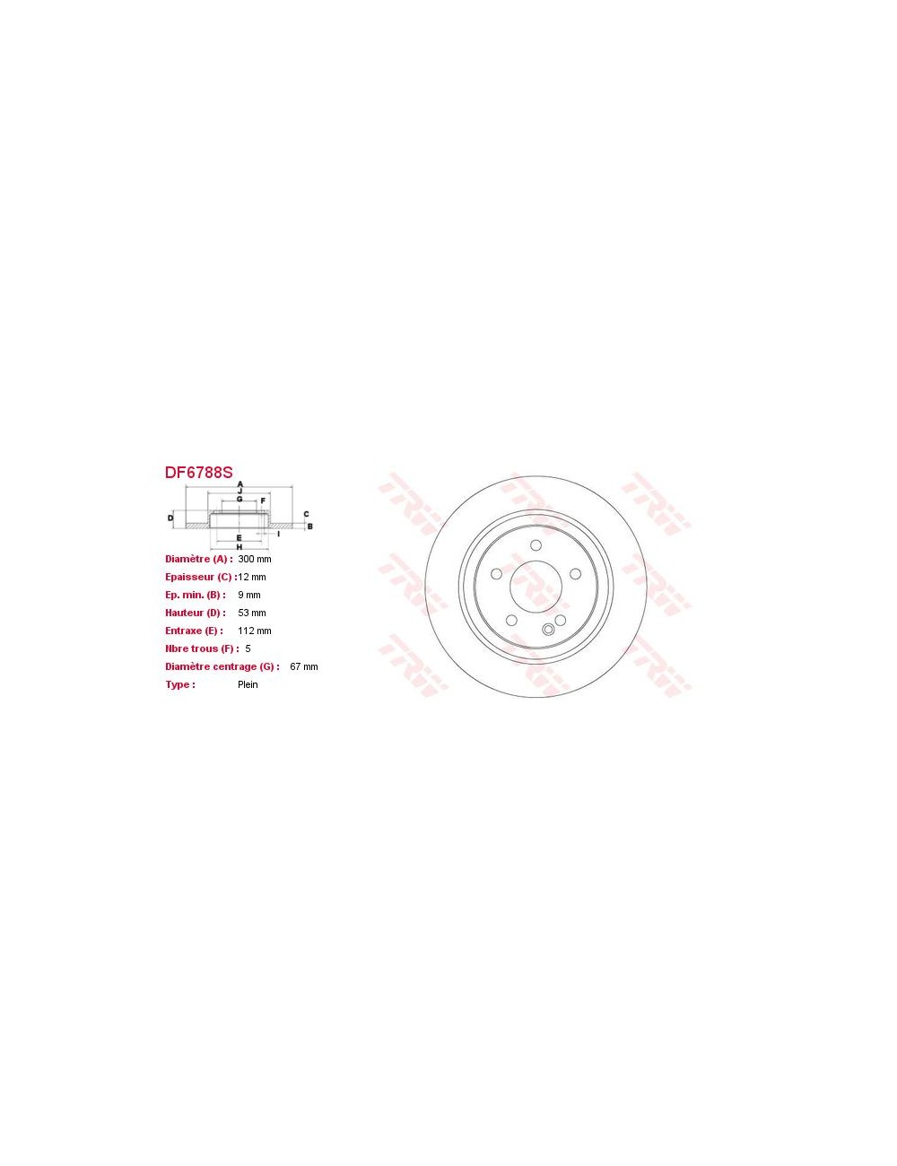 DISQUE UNITAIRE
