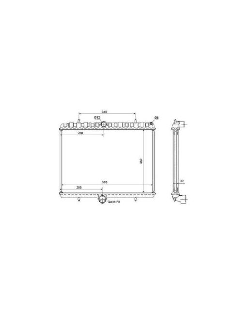 RAD - PEUGEOT EXPERT 2.0D 07 RADIAT