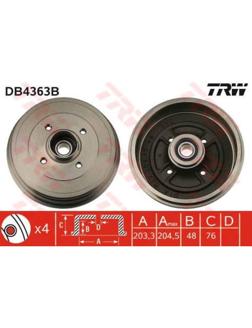 TAMBOUR DE FREIN + ROUL.