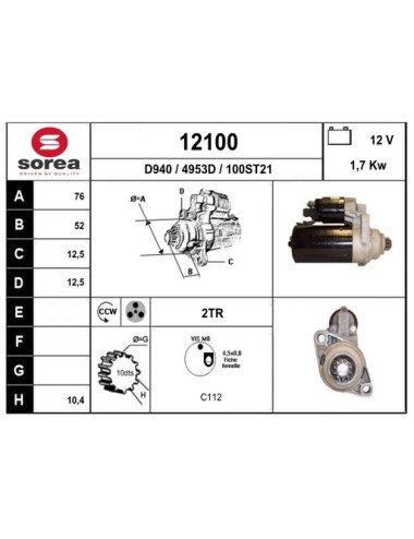 DEMARREUR VL / SEAT IBIZA