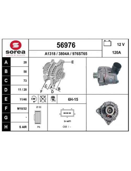 ALTERNATEUR VL / BMW 328 Ci