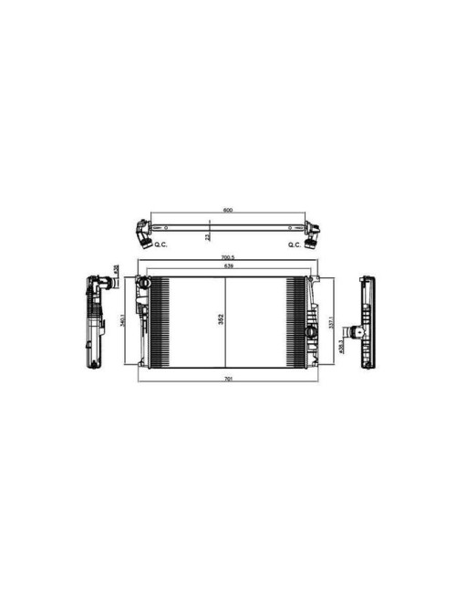 RAD - BMW 1 SERIES 1.5D 11 RADIATOR
