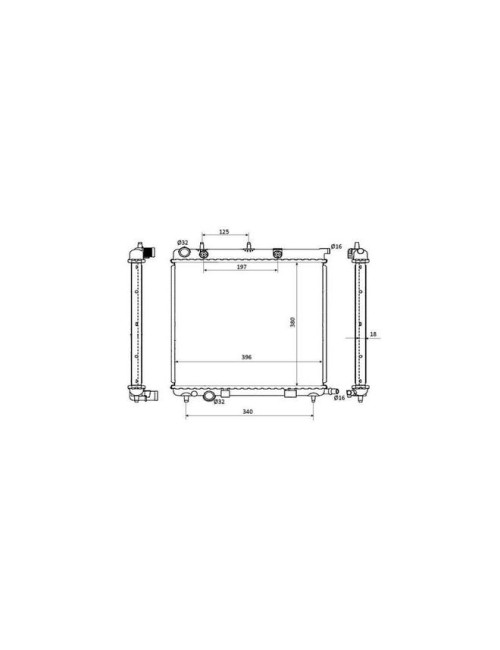 RAD - CITROEN C3 1.4D 02 RADIATOR E