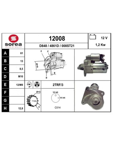 DEMARREUR VL FOCUS / C-MAX 1.6 TDCI